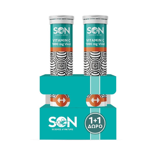 934137 Συμπλήρωμα διατροφής Son Promo Vitamin C 1000mg *20 αναβράζοντα δισκία (1+1 ΔΩΡΟ) - Image 1